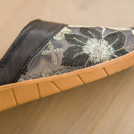 Lace Home Cool Women's Indoor Linen Slippers
