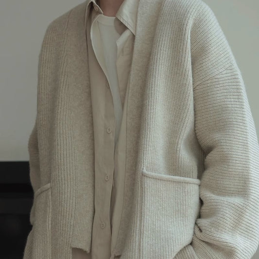 High-grade Niche Lace-up Sweater Coat New Chinese Lace-up Knitted Cardigan