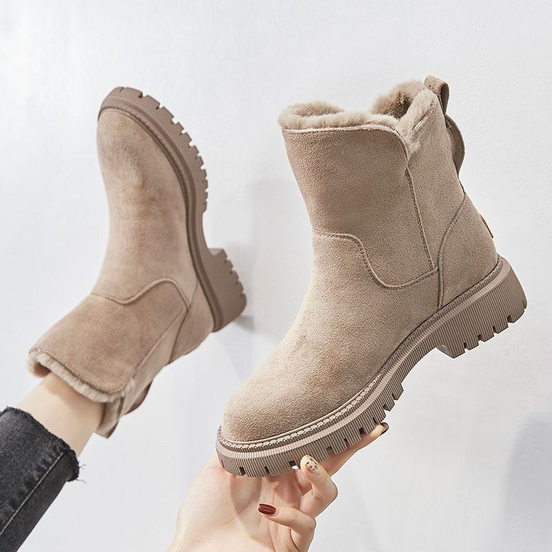 Womens Thick Insulated Snow Boots With Sherpa Lining