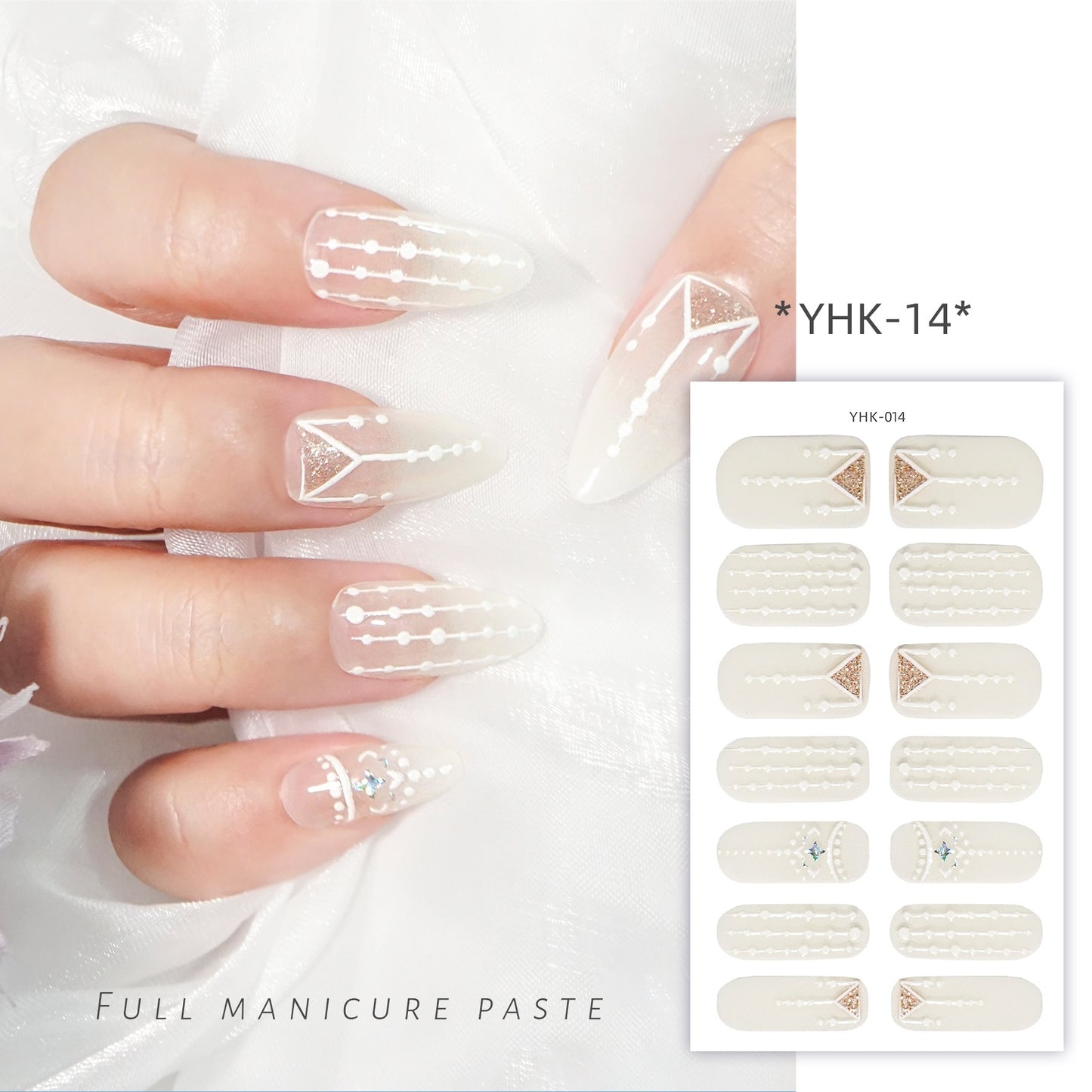 Spring Three-dimensional Relief Nail Stickers 3D Baking-free Waterproof Wholesale