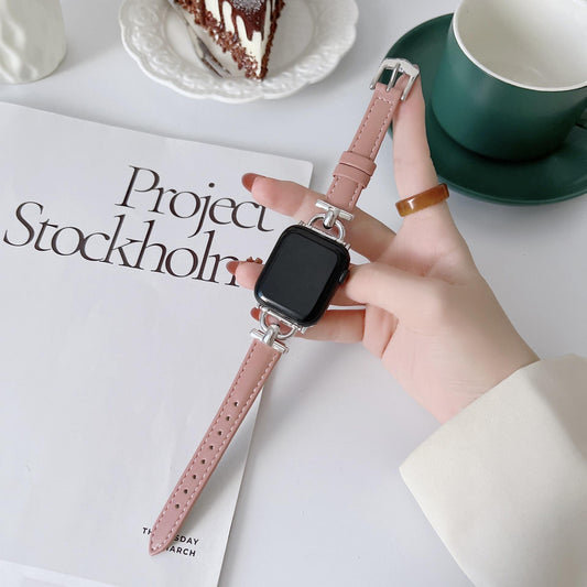 Universal Strap Thin Leather D-shape Button Soft