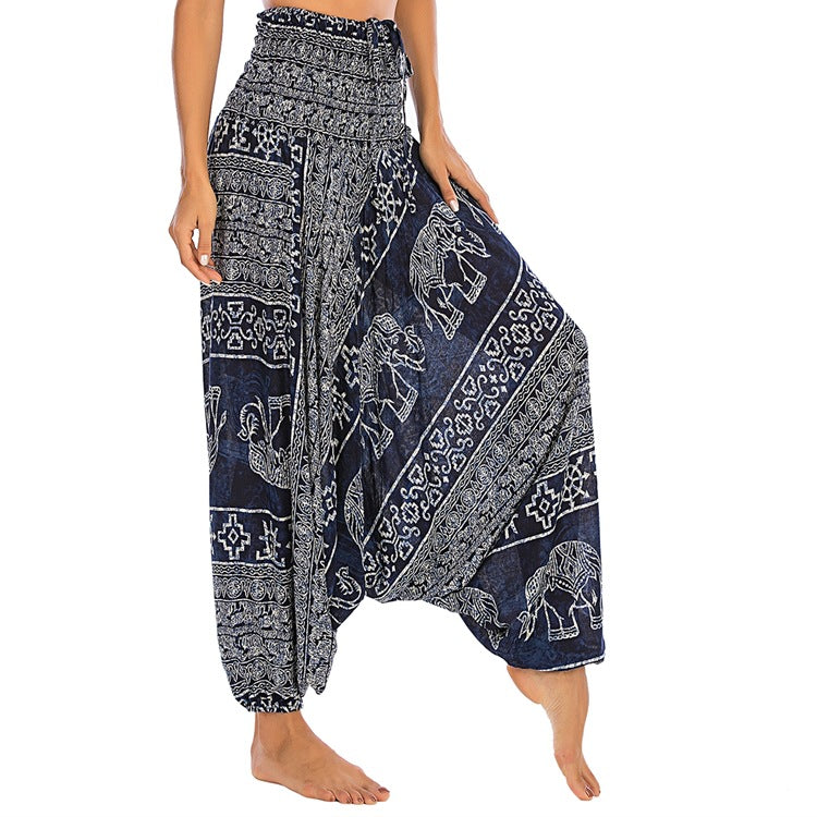Loose-fitting Rayon Casual Harem Yoga Pants