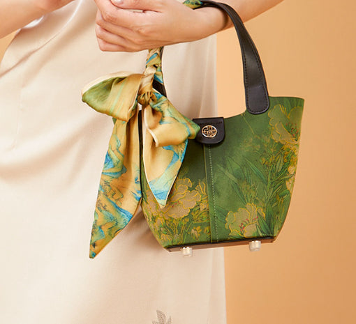 Tianxu Silketaske Grøntsagskurvtaske Ny Kinesisk Stil National Stil Clutch Taske