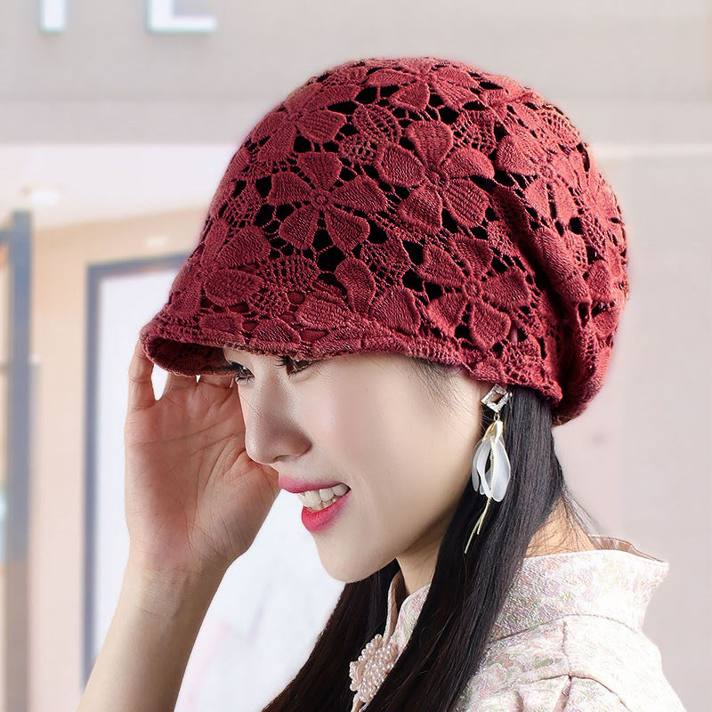 Fashion Short Cap Flower Ventilation