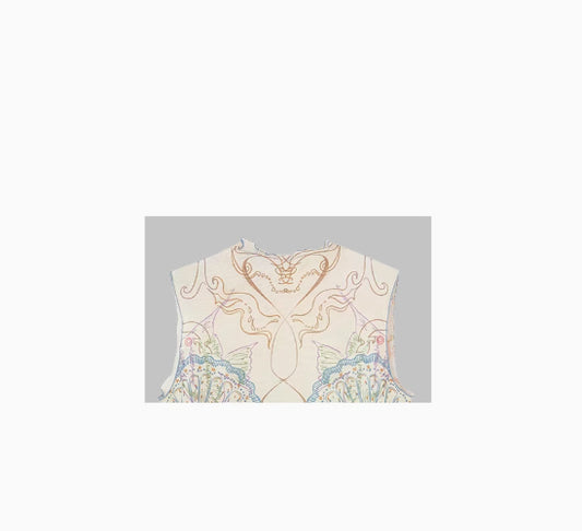 Ocean Printed Mesh Sleeveless Vest