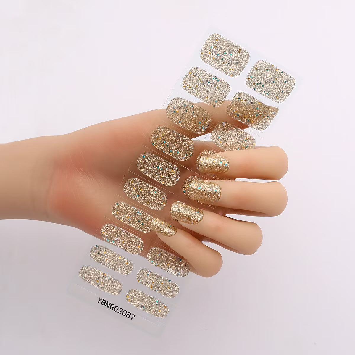 Gel Nail Stickers Semi-curing Heating Lamp Hardening Nail Sticker