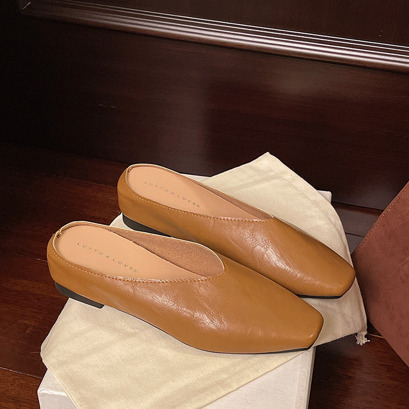 Retro-style Low-cut Soft-soled Work Shoes
