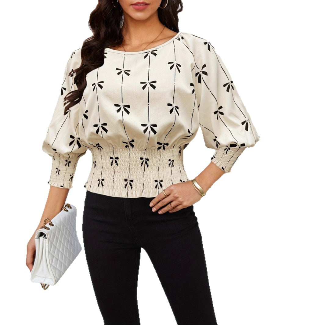 Fashionable Printed Shirt Women's Top