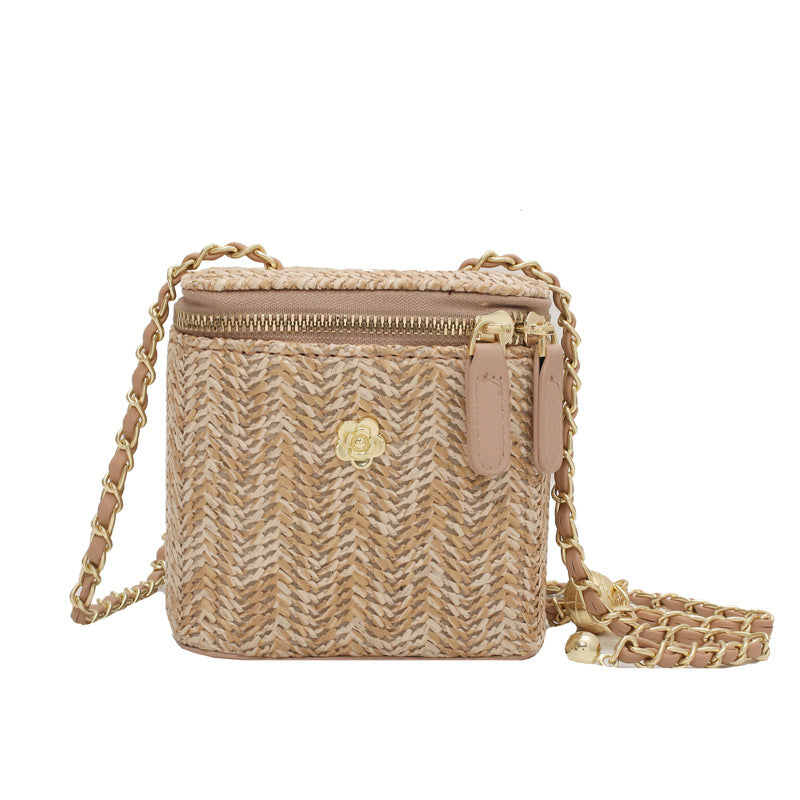 Simple Cosmetic Bag Box Straw Fairy Forest Series