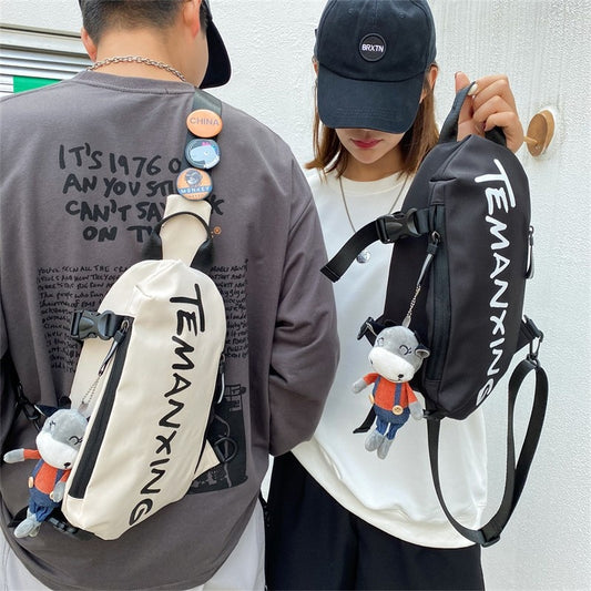 Chest Sports Student Shoulder All-match Boys Waist Bag Crossbody Small Female Messenger Bag Men