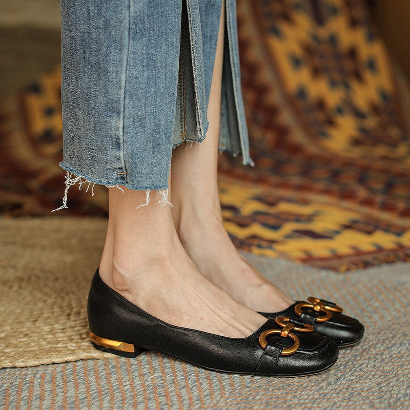 Simple Low Heel Shoes Children