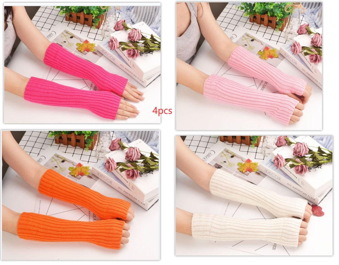 Sleeves Korean Knitted Women's Thermal Insulation