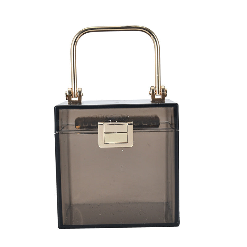 Transparent Box Personality Creative Ins Net Red Wild Chain Messenger Jelly Bag