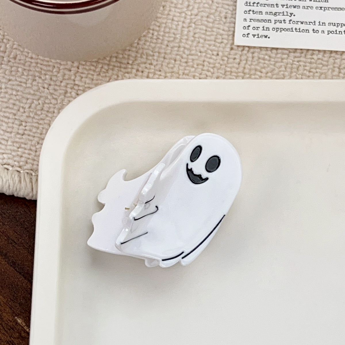 Funny Halloween Pumpkin Skull Acetate Hairpin