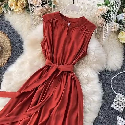 Summer Knitted Western Style Vest Suspenders Sleeveless