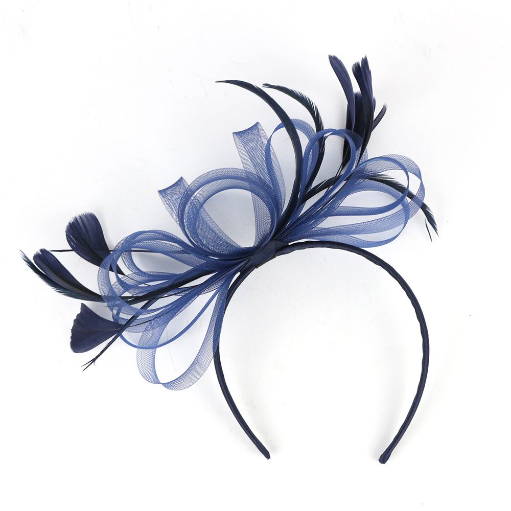Simple Retro Hairpin Mesh Feather Hair Accessories