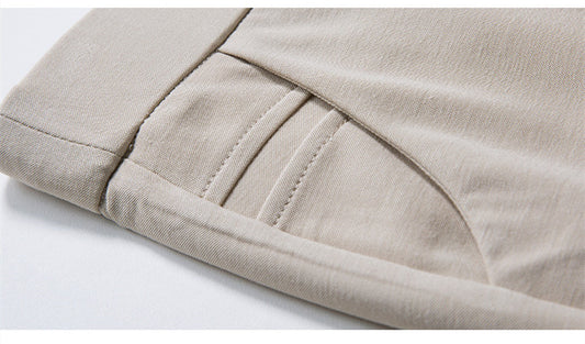 High Waist Slimming Straight Casual Plus Trousers