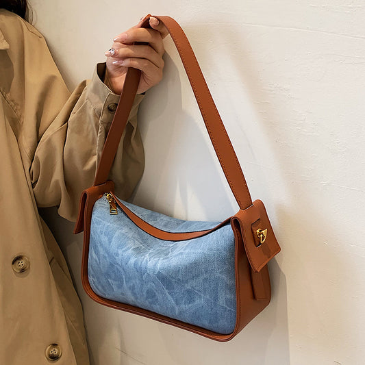 High-quality Textured Large-capacity Women's Messenger Bag