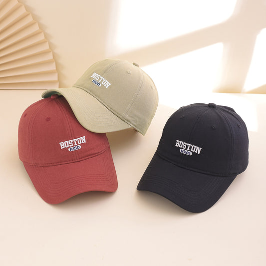 Embroidered English Letters Large Size Makes The Face Look Smaller. Adjustable Japanese And Korean Style Versatile Soft-brimmed Baseball Cap For Daily Leisure, Home Use, Outings And Sports.