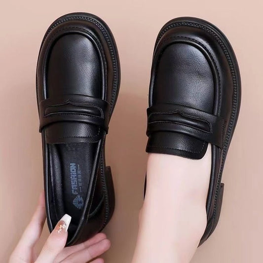 Soft-soled Non-slip Flat Soft-leather Loafersslip-on Style