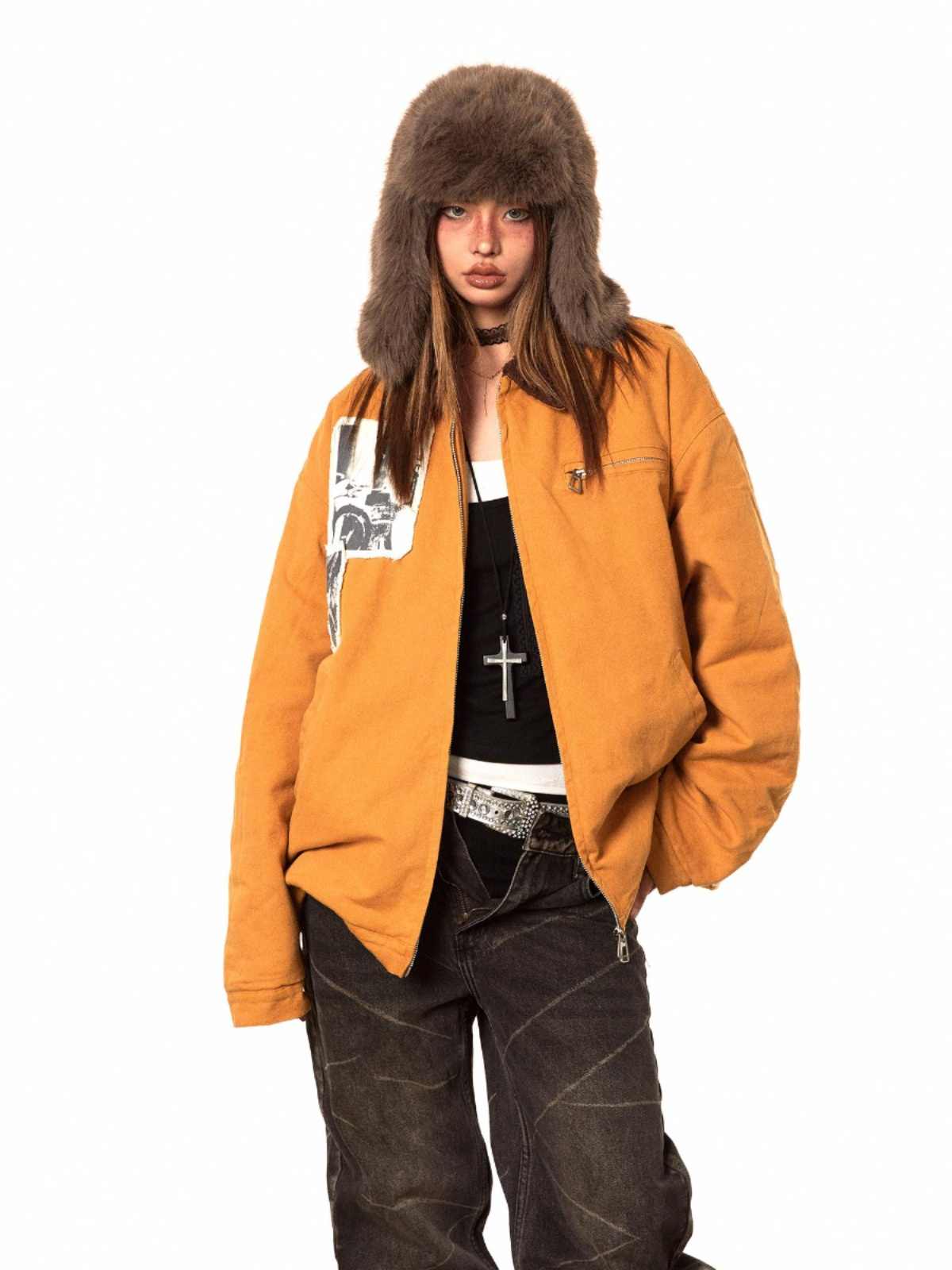 Winter New Washed-out Vintage Cotton-padded Coat