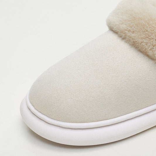 Outer Wear Snow Warm Stepping Shit Sense Thick Bottom Cotton Slippers
