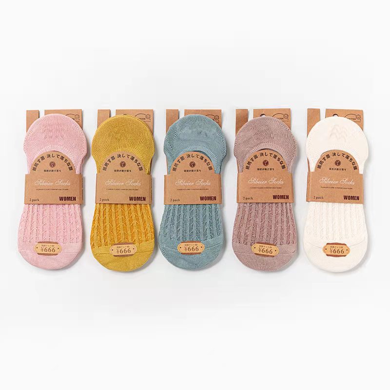 Summer Thin Shallow Socks Women's Cotton Bag