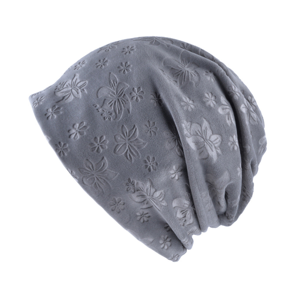 Women's Fashion Plush Pullover Cap Solid Color Hat
