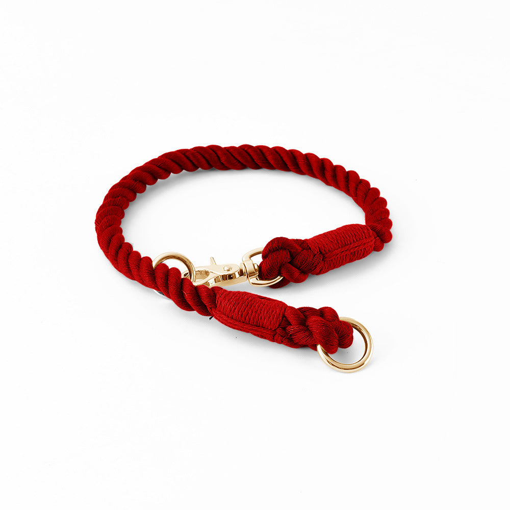 P-type Collar For Small And Medium Dogs With Adjustable Weave