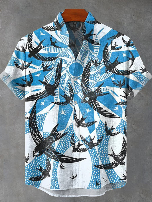 New Men's 3D Art Print Casual Shirt
