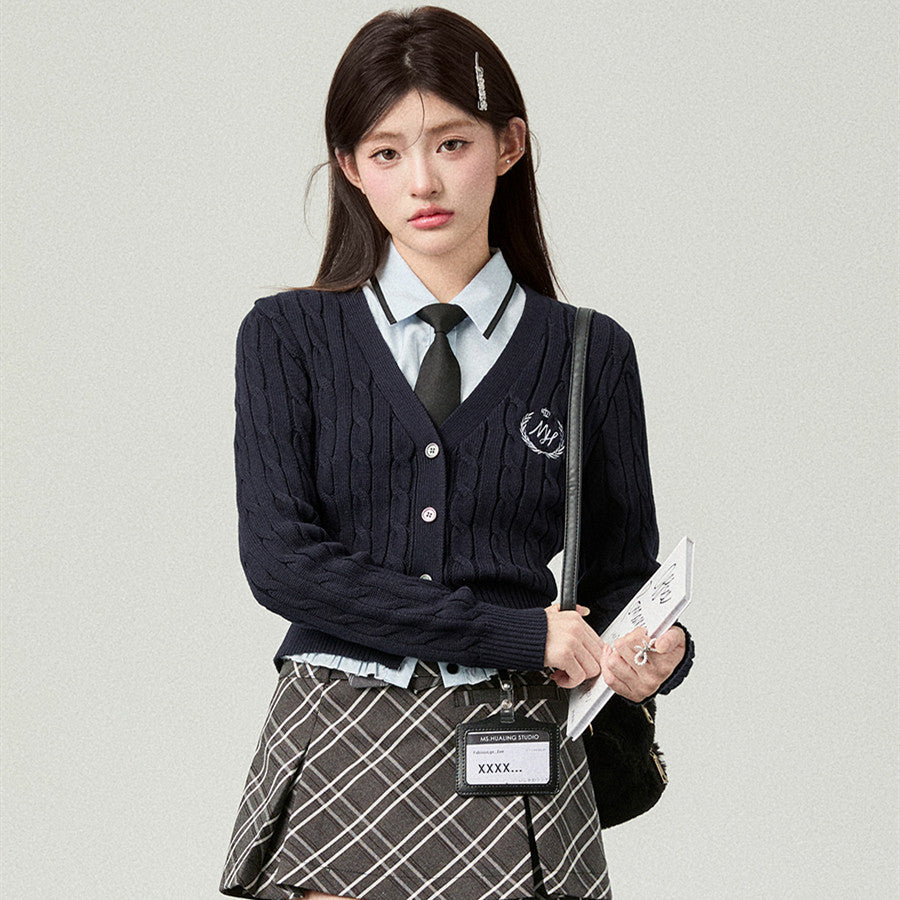 Women's Knitted Cardigan Waist Trimming Coat