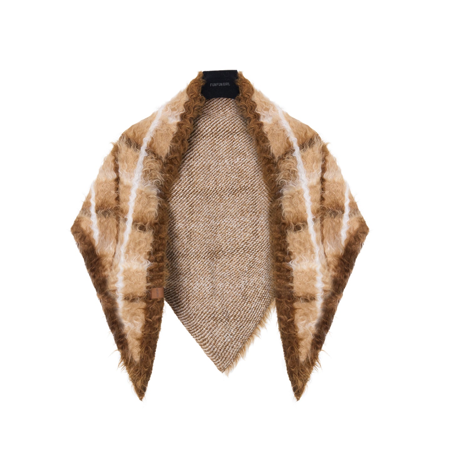 Cotton Wool Plaid Shawl Women's Warm Scarf