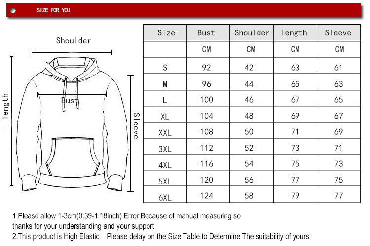 Digital Printing Fashion Hoodie Pullover Sweater