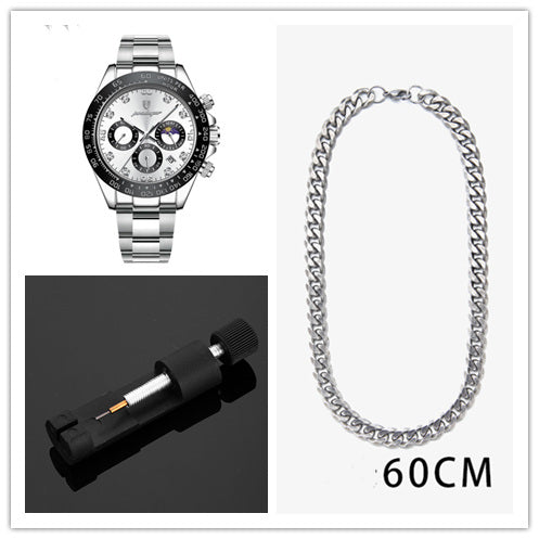 Men's Multi-functional Fashion Waterproof Quartz Watch