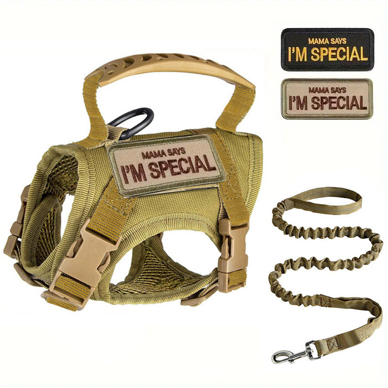Tactical Cat Chest Strap Vest Hand Holding Rope Anti Breaking Loose