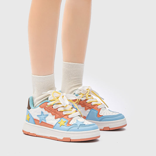 Star Collision Color Training Shoes For Women's Ultra-light Board Shoes