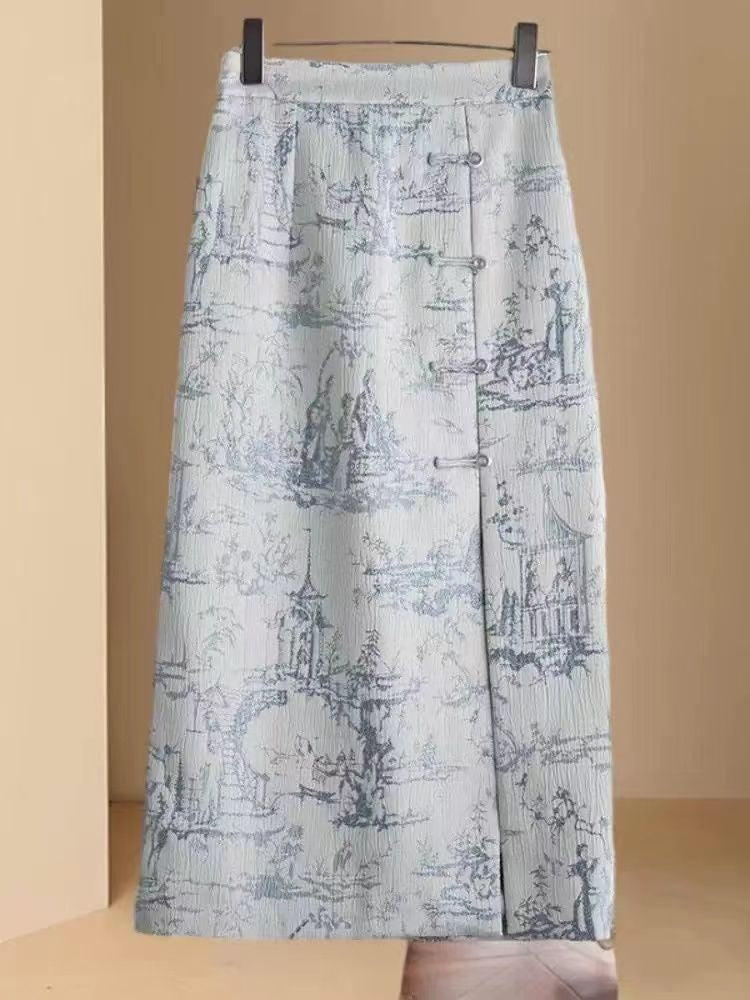 New Summer Women's Dress High-end New Chinese Style Cold Zen Suit