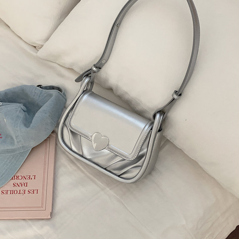 Underarm Women's Fashion Pleated Crossbody Bag
