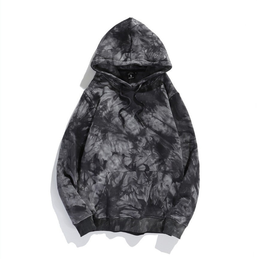 Mørk Style Tie-dye Gradientfarvet Hong Kong Style Hættetrøje