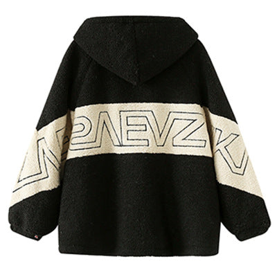 Fat MM Lazy Wind Lamb Wool Coat Tide