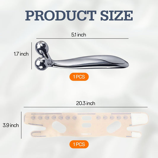 Masajeador Facial - Rouleau De Massage Visage Carla Barber - Ayuda Contra El Envejecimiento, Mejora Inmunidad, Retracta La Piel