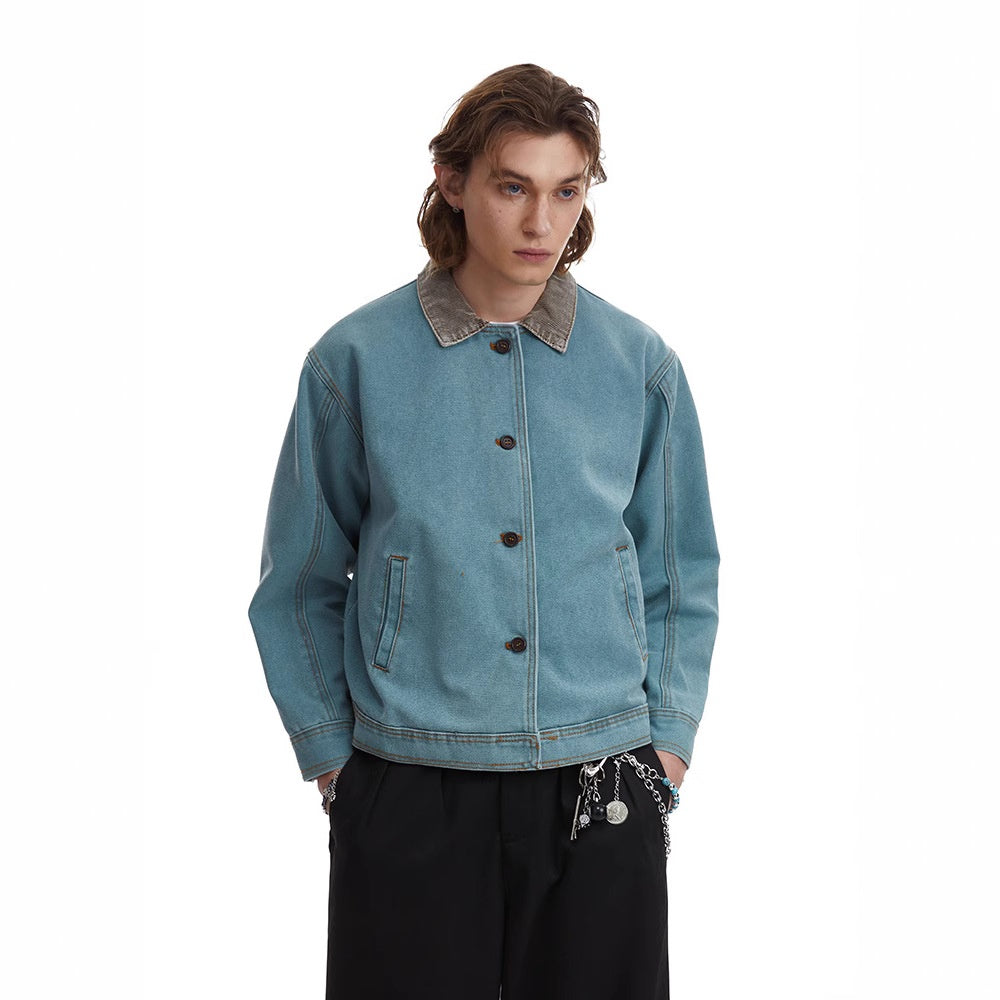 Retro Simple Loose-fitting Workwear Jacket Spring New