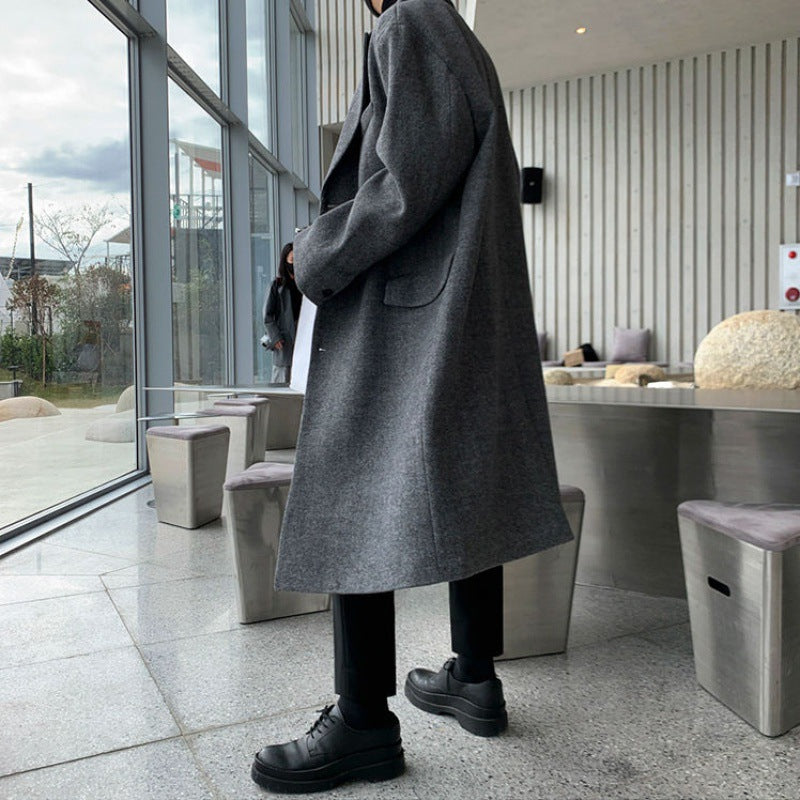 Men's Fashion Personality British Trench Fabric Jacket