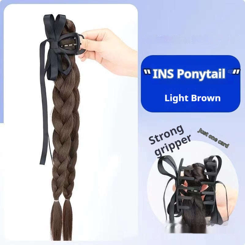 Fishbone Twist Braid Ribbon Ballet Wind Natural Sweet Grip