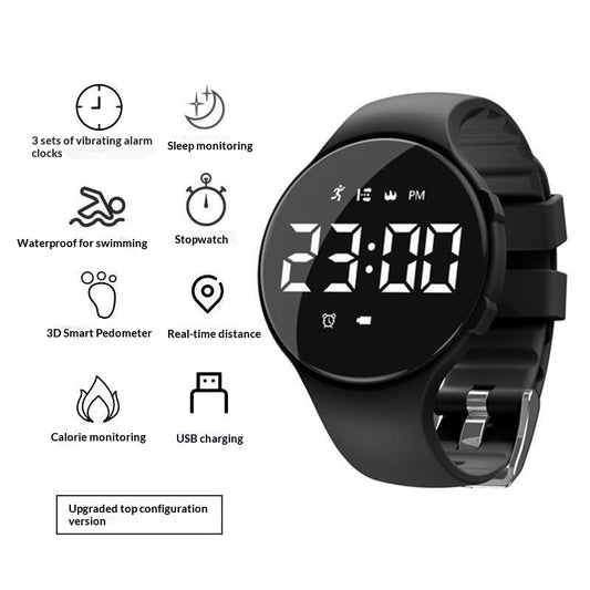 Smart Electronic Watch A Silent Vibrating Alarm Clockyour Ultimate Wake-up Gadget For Students