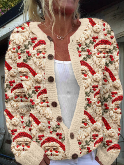 Halloween 3D Digital Printing Comfortable Cardigan Coat For Women