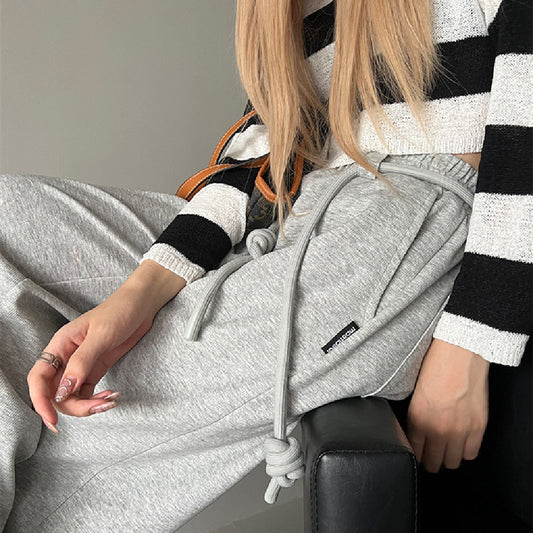 Dropping Straight Mop Casual Fashion And Comfort Pants