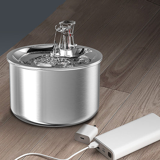 All Stainless Steel Cat Automatic Over-circulating Water Dispenser