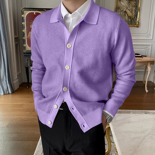 Strikket cardigan til mænd