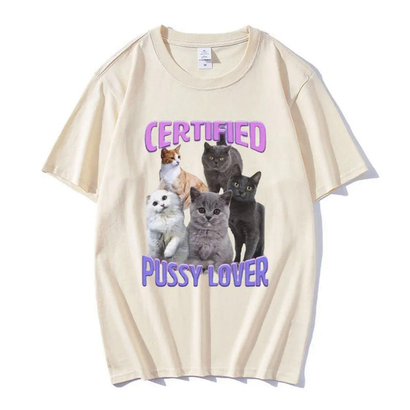 Certified Pussy Lover Cat Meme Shirt